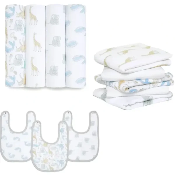 Shop All | aden + anais Essentials Muslin Bundle - Natural History - CaringForTots - Professional Baby and Children's Products | Caring for Growth, Caring for Every Moment