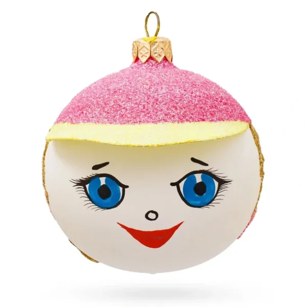 Shop All | Adorable Girl In The Hat Blown Glass Ball Christmas Ornament 3.25 Inches - CaringForTots - Professional Baby and Children's Products | Caring for Growth, Caring for Every Moment