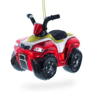 Shop All | Adventurous Atv Off-road - Blown Glass Christmas Ornament - CaringForTots - Professional Baby and Children's Products | Caring for Growth, Caring for Every Moment