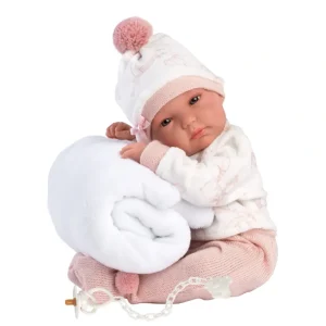 Shop All | Anatomically Correct Baby Doll with Blanket | 13.8" | Brandy - CaringForTots - Professional Baby and Children's Products | Caring for Growth, Caring for Every Moment