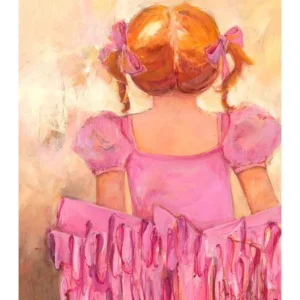 Shop All | Angelic Ballerina Red Hair Canvas Reproduction - CaringForTots - Professional Baby and Children's Products | Caring for Growth, Caring for Every Moment