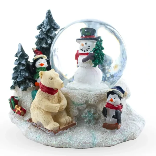 Shop All | Arctic Animals Mini Water Snow Globe: Snowman, Polar Bear And Penguins - CaringForTots - Professional Baby and Children's Products | Caring for Growth, Caring for Every Moment
