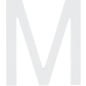 Shop All | Arial Font White Painted Mdf Wood Letter M (6 Inches) - CaringForTots - Professional Baby and Children's Products | Caring for Growth, Caring for Every Moment