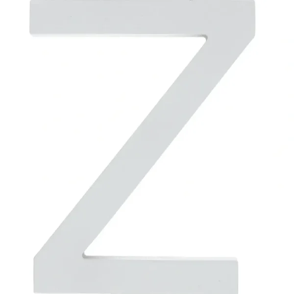 Shop All | Arial Font White Painted Mdf Wood Letter Z (6 Inches) - CaringForTots - Professional Baby and Children's Products | Caring for Growth, Caring for Every Moment