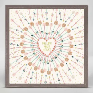 Shop All | Arrow Heart Mini Framed Art - CaringForTots - Professional Baby and Children's Products | Caring for Growth, Caring for Every Moment