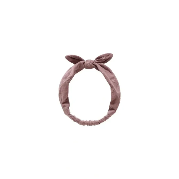 Shop All | Baby Bow Headband - Mulberry Daisy - CaringForTots - Professional Baby and Children's Products | Caring for Growth, Caring for Every Moment