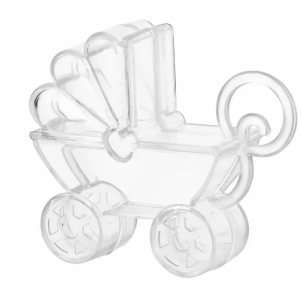 Shop All | Baby Carriage Shaped Acrylic Candy Boxes 24 Pack 2.75"x2.75"x0.71" - CaringForTots - Professional Baby and Children's Products | Caring for Growth, Caring for Every Moment