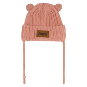 Shop All | Baby Knit Hat With Ears Ash Rose - CaringForTots - Professional Baby and Children's Products | Caring for Growth, Caring for Every Moment
