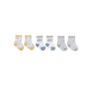 Shop All | Baby Socks Trio - Happy Baby Vibes - CaringForTots - Professional Baby and Children's Products | Caring for Growth, Caring for Every Moment