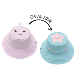 Shop All | Baby/kids Reversible Sun Hat - Narwhal | Starfish - CaringForTots - Professional Baby and Children's Products | Caring for Growth, Caring for Every Moment