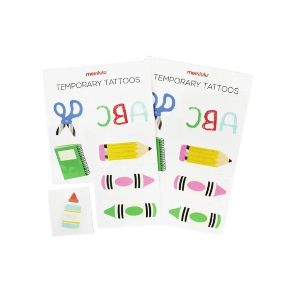 Shop All | Back To School Temporary Tattoos, 2 Sheets - CaringForTots - Professional Baby and Children's Products | Caring for Growth, Caring for Every Moment