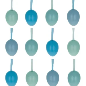 Shop All | Bag Of 12 Miniature Pastel Blue Plastic Easter Egg Ornaments 1.5 Inches - CaringForTots - Professional Baby and Children's Products | Caring for Growth, Caring for Every Moment