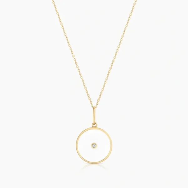 Shop All | Balia White Enamel Necklace - CaringForTots - Professional Baby and Children's Products | Caring for Growth, Caring for Every Moment