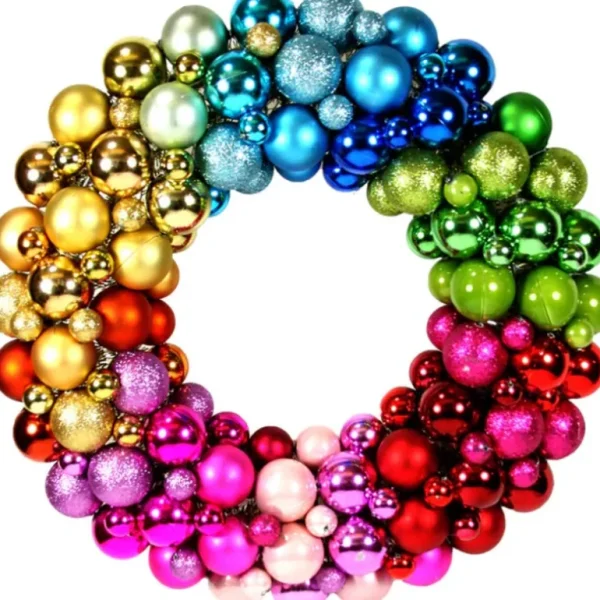 Shop All | Ball Encrusted Wreath, Rainbow - CaringForTots - Professional Baby and Children's Products | Caring for Growth, Caring for Every Moment