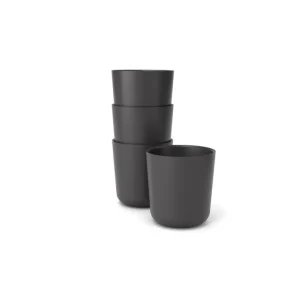 Shop All | Bamboo Medium Cup - 4 Piece Set - Black - CaringForTots - Professional Baby and Children's Products | Caring for Growth, Caring for Every Moment