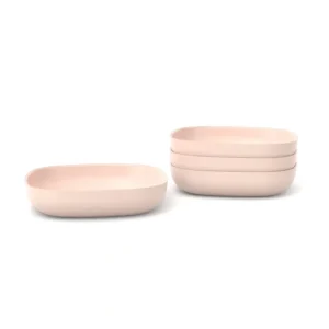 Shop All | Bamboo Pasta Bowl - 4 Piece Set - Blush - CaringForTots - Professional Baby and Children's Products | Caring for Growth, Caring for Every Moment