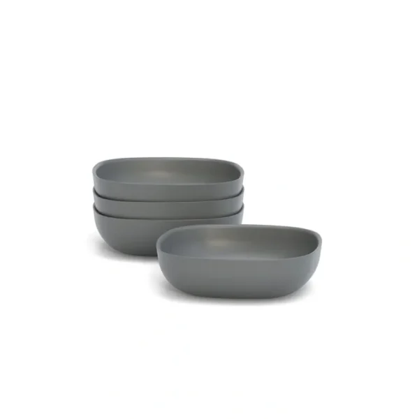 Shop All | Bamboo Solo Salad Bowl - Set Of 4 - Smoke - CaringForTots - Professional Baby and Children's Products | Caring for Growth, Caring for Every Moment