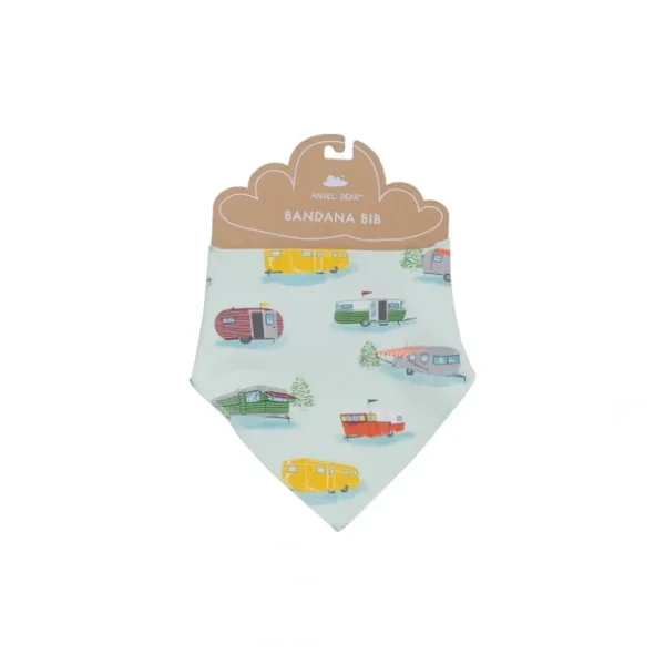 Shop All | Bandana Bib - Vintage Campers - CaringForTots - Professional Baby and Children's Products | Caring for Growth, Caring for Every Moment