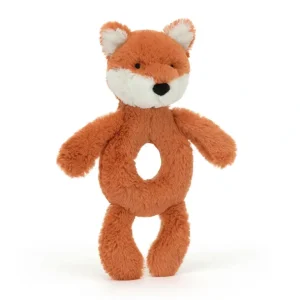 Shop All | Bashful Fox Cub Ring Rattle - CaringForTots - Professional Baby and Children's Products | Caring for Growth, Caring for Every Moment
