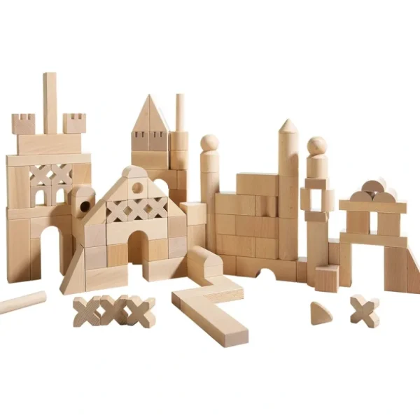Shop All | Basic Building Blocks 102 Piece Extra Large Wooden Starter Set - CaringForTots - Professional Baby and Children's Products | Caring for Growth, Caring for Every Moment