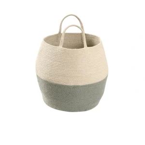 Shop All | Basket Zoco Vintage Blue - Natural - Morocco - CaringForTots - Professional Baby and Children's Products | Caring for Growth, Caring for Every Moment