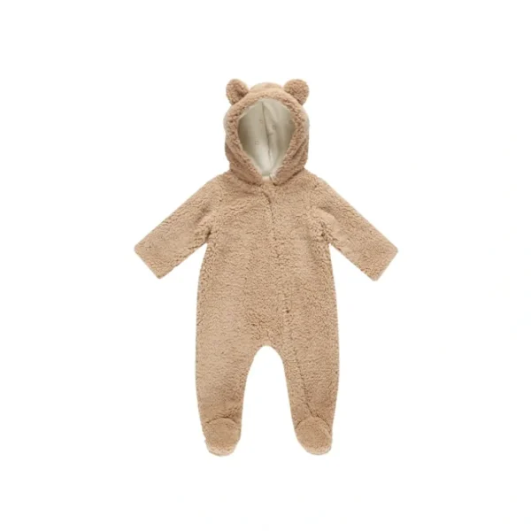 Shop All | Bear Jumpsuit - Beige - CaringForTots - Professional Baby and Children's Products | Caring for Growth, Caring for Every Moment