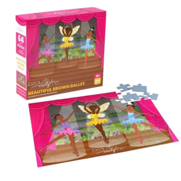 Shop All | Beautiful Brown Ballet - 64 Piece Steam Jigsaw Puzzle - CaringForTots - Professional Baby and Children's Products | Caring for Growth, Caring for Every Moment