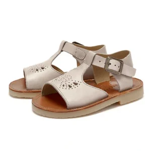 Shop All | Belle T-Bar Kids Sandal Mink Leather - CaringForTots - Professional Baby and Children's Products | Caring for Growth, Caring for Every Moment