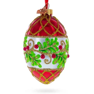 Shop All | Berries On The Branch Glass Egg Ornament 4 Inches - CaringForTots - Professional Baby and Children's Products | Caring for Growth, Caring for Every Moment