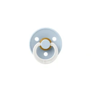 Shop All | BIBS Colour GLOW Latex Pacifier - Baby Blue - CaringForTots - Professional Baby and Children's Products | Caring for Growth, Caring for Every Moment