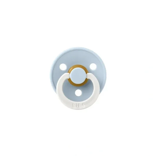 Shop All | BIBS Colour GLOW Latex Pacifier - Baby Blue - CaringForTots - Professional Baby and Children's Products | Caring for Growth, Caring for Every Moment