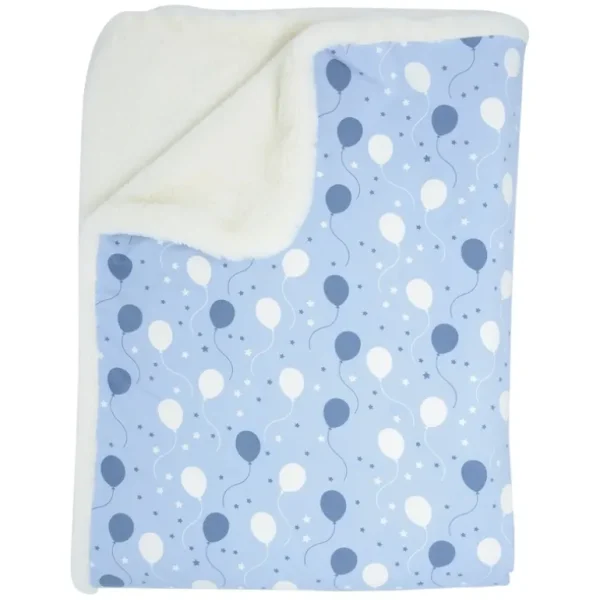 Shop All | Big Kid Fur Blanket - 60 X 40 - Blue Balloons - CaringForTots - Professional Baby and Children's Products | Caring for Growth, Caring for Every Moment