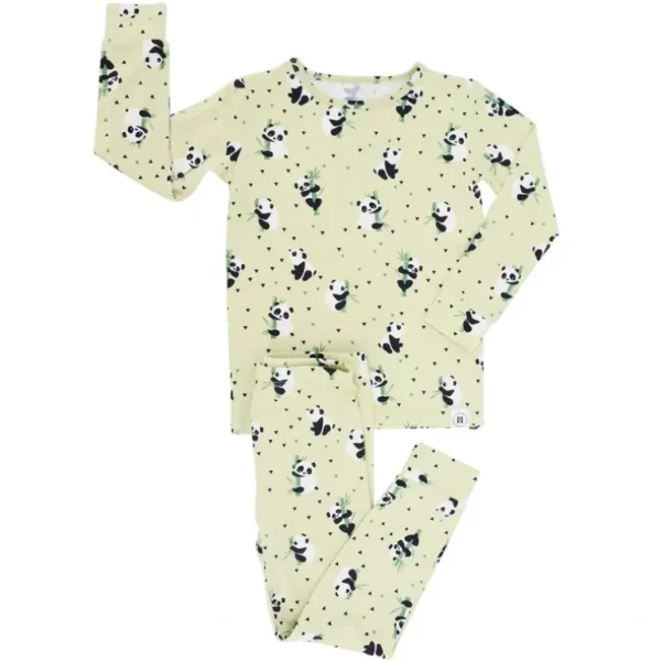 Shop All | Big Kid Pajama - Panda Mint - CaringForTots - Professional Baby and Children's Products | Caring for Growth, Caring for Every Moment