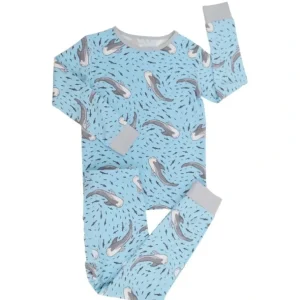 Shop All | Big Kid Pajama - Swirling Sharks - CaringForTots - Professional Baby and Children's Products | Caring for Growth, Caring for Every Moment