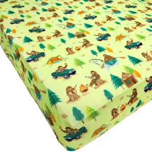 Shop All | Bigfoot Camping Expedition Camping Expedition Twin Fitted Sheet - CaringForTots - Professional Baby and Children's Products | Caring for Growth, Caring for Every Moment
