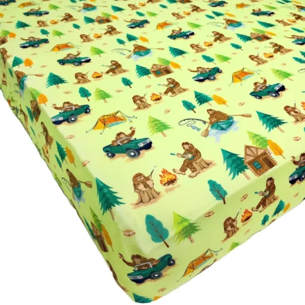 Shop All | Bigfoot Camping Expedition Camping Expedition Twin Fitted Sheet - CaringForTots - Professional Baby and Children's Products | Caring for Growth, Caring for Every Moment