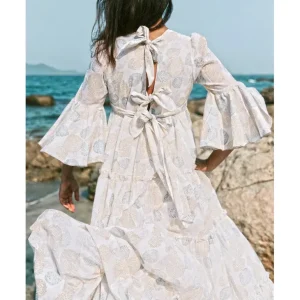 Shop All | Block Printed Dress - Malabar Leaf - CaringForTots - Professional Baby and Children's Products | Caring for Growth, Caring for Every Moment