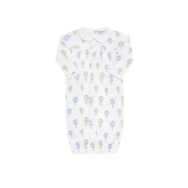 Shop All | Blue Balloons Print Gown - CaringForTots - Professional Baby and Children's Products | Caring for Growth, Caring for Every Moment