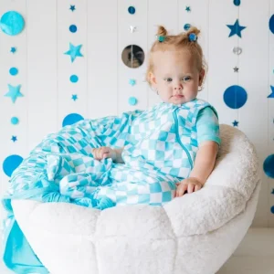 Shop All | Blue Checks Dream Sleep Sack - CaringForTots - Professional Baby and Children's Products | Caring for Growth, Caring for Every Moment