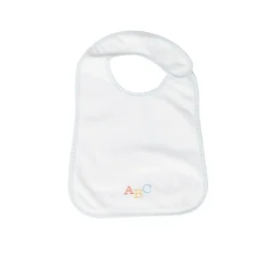 Shop All | Blue Gingham Abc Feeding Bib - CaringForTots - Professional Baby and Children's Products | Caring for Growth, Caring for Every Moment