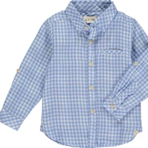 Shop All | Blue Plaid Gauze Merchant Long Sleeve Shirt - CaringForTots - Professional Baby and Children's Products | Caring for Growth, Caring for Every Moment