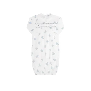 Shop All | Blue Stars Print Gown - CaringForTots - Professional Baby and Children's Products | Caring for Growth, Caring for Every Moment
