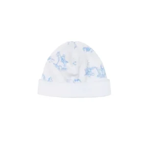 Shop All | Blue Toile Hat - CaringForTots - Professional Baby and Children's Products | Caring for Growth, Caring for Every Moment