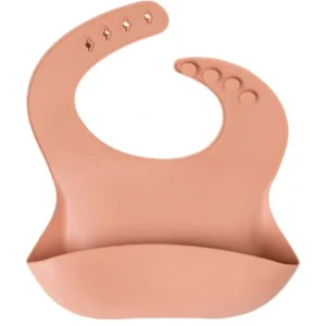 Shop All | Blush Silicone Baby Bib - CaringForTots - Professional Baby and Children's Products | Caring for Growth, Caring for Every Moment