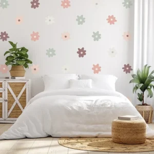 Shop All | Blush Whimsy Daisy Wall Decals - CaringForTots - Professional Baby and Children's Products | Caring for Growth, Caring for Every Moment