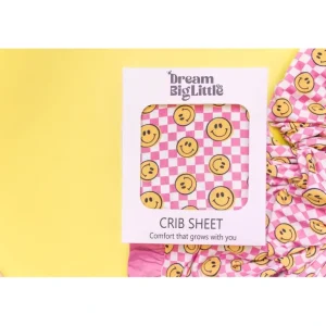 Shop All | Blushin' Checkers Dream Crib Sheet - CaringForTots - Professional Baby and Children's Products | Caring for Growth, Caring for Every Moment
