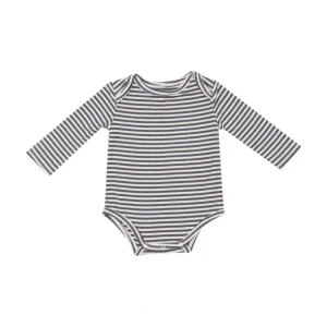 Shop All | Bodysuit - Footballs + Navy & Oat Stripe - CaringForTots - Professional Baby and Children's Products | Caring for Growth, Caring for Every Moment