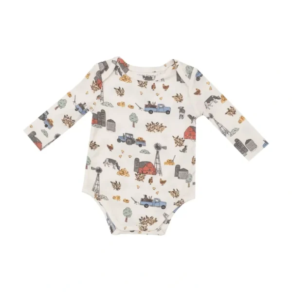 Shop All | Bodysuit - Hay Farmer Blue - CaringForTots - Professional Baby and Children's Products | Caring for Growth, Caring for Every Moment