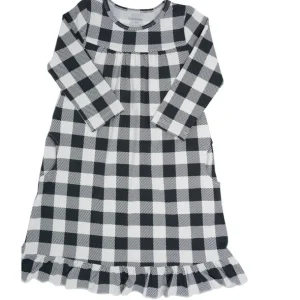 Shop All | Boho Dress - Buffalo Plaid Black - CaringForTots - Professional Baby and Children's Products | Caring for Growth, Caring for Every Moment