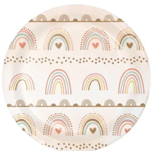 Shop All | Boho Rainbow Dessert Plates - CaringForTots - Professional Baby and Children's Products | Caring for Growth, Caring for Every Moment